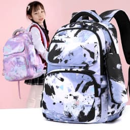 3pcs/set Kids School Backpack for Girls Boys Lunch bag pencil bag set Elementary Middle High School Bags Students Bookbag