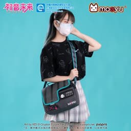 Moeyu Anime Miku Messenger Crossbody Bag for Women Men Vocaloid Cosplay Student School Bags Shoulder Tote Bag Fashion Handbag