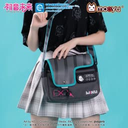 Moeyu Anime Miku Messenger Crossbody Bag for Women Men Vocaloid Cosplay Student School Bags Shoulder Tote Bag Fashion Handbag