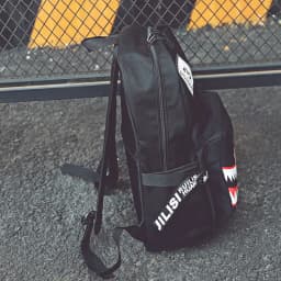 Fashion Large Back Packs for Girls Boys Black Waterproof School Backpacks Woman Shark Print Travel Bags Mochilas Escolar