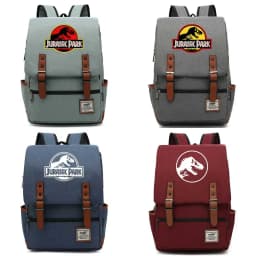 B3303 Fashion Dinosaur Jurassic Park World Buckle Children School Bag Teenagers Student Schoolbags Women Bagpack Men Backpack