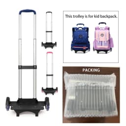 SUN EIGHT Kid Trolley Backpack Wheeled Bag School Bag For Children Wheels Expandable Rod High Function Trolly