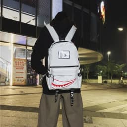 Luminous Finger Student School Bag School Backpacks For Boy Girl Lock School Bag Black Men Back Packs 2022 New Arrival