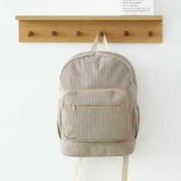 Corduroy Backpack Fashion Girls Teenagers With Zipper Front Bag College School Bag Casual Back To School Bag For Travel Outdoor