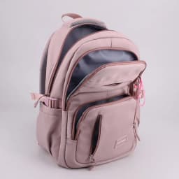 Girls School Bag With Pendant Nylon Backpack Travel Rucksack Multi Pockets Waterproof Casual Simple Style Schoolbag for Teenager