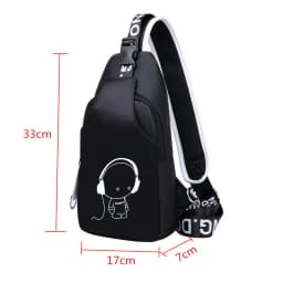 Teenage Boys School Bags Waterproof Large Backpack for Teenagers Bagpack High School Backpack for Boys Student Chest Bag Set
