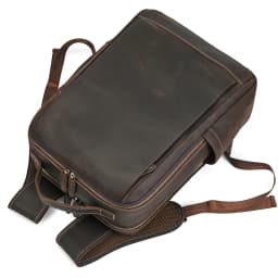 Fashion Crazy Horse Leather Backpack Real Cowskin Laptop Bagpack Computer Man Backpacks For Men Male Daypack Business School Bag