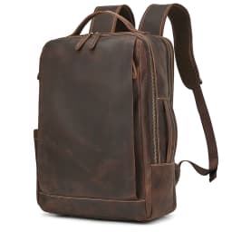 Fashion Crazy Horse Leather Backpack Real Cowskin Laptop Bagpack Computer Man Backpacks For Men Male Daypack Business School Bag