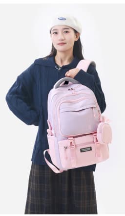 BAIJIAWEI Girls Waterproof School Bags With Purse for Teenage Girls Children Backpack Schoolbag Printing Kids School Backpacks