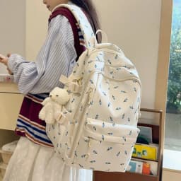Cute Backpack Girls Fashion School Bag Large Capacity Student Schoolbag For Teenage Portable Travel Storage Bag for Kids Bookbag