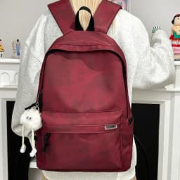 Vintage Burgundy Tie Dye Backpack Women Large Capacity Waterproof Student School Bag Lightweight Casual Travel Laptop Daypack
