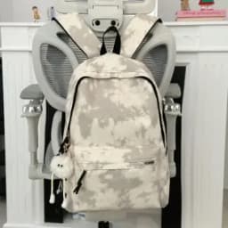 Vintage Burgundy Tie Dye Backpack Women Large Capacity Waterproof Student School Bag Lightweight Casual Travel Laptop Daypack