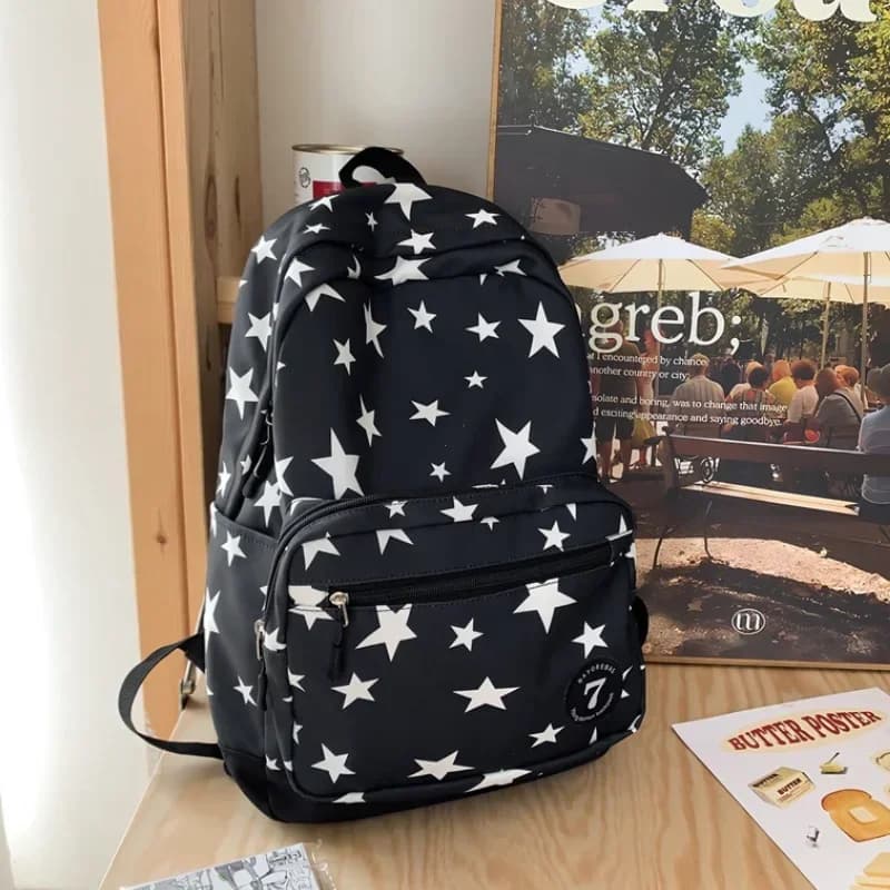 Star Backpack for Women Men 17 Inch Star Laptop Backpack College Bag Cute Travel Backpack Student Back To School Casual Bookbag
