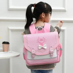School Bags Girls Orthopedic Backpack Cute Waterproof SchoolBag for Teenage Flip Book Bag Student Grade 1-3 Mochilas Infantil