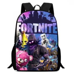Fortnite Cartoon 15-inch Lightweight Backpack With Adjustable Shoulder Straps Kids Daily School Bag For Boys Girls Age 5-9