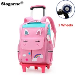 School Wheeled Backpack For Girls School Trolley Bags With Wheels School Rolling Backpack For Boys Wheeled Backpack Bag For Kids