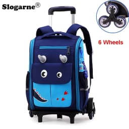 School Wheeled Backpack For Girls School Trolley Bags With Wheels School Rolling Backpack For Boys Wheeled Backpack Bag For Kids