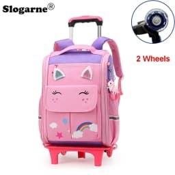 School Wheeled Backpack For Girls School Trolley Bags With Wheels School Rolling Backpack For Boys Wheeled Backpack Bag For Kids