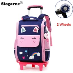 School Wheeled Backpack For Girls School Trolley Bags With Wheels School Rolling Backpack For Boys Wheeled Backpack Bag For Kids