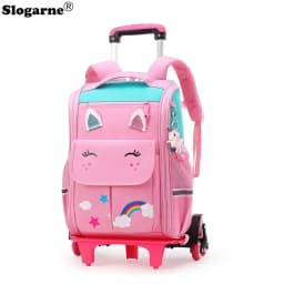 School Wheeled Backpack For Girls School Trolley Bags With Wheels School Rolling Backpack For Boys Wheeled Backpack Bag For Kids