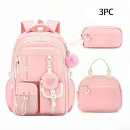 Children School Bags for Teenage Girls Set Schoolbag Kawaii Primary School 3Pcs Junior High School Backpack Kids Travel Rucksack