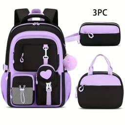 Children School Bags for Teenage Girls Set Schoolbag Kawaii Primary School 3Pcs Junior High School Backpack Kids Travel Rucksack