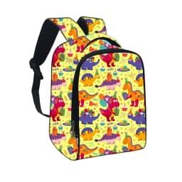 Cute Dinosaur Print Backpack Tyrannosaurus Rex Pterosaur Children School Bags Kids Kindergarten Backpack Toddler Diaper Book Bag