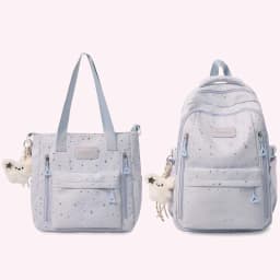 Shiny Starry Sky Backpack for Teen Girls School Holographic Glitter Foil Stamping Rucksack for Friends Family Gifts