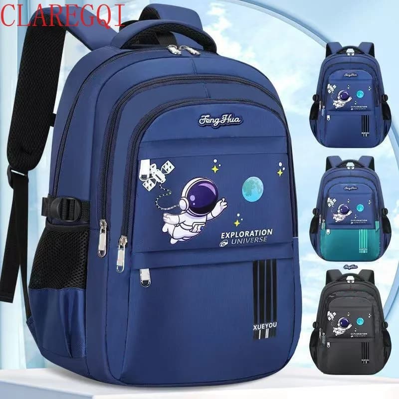 Large capacity boys backpack Easea burden bookbag Ultra light wear resistant and durableforbackpack forkidsWaterproofmanypockets
