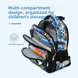 Printing Football Backpack for Children Schoolbag Backpack Travel School Bags for Teenage Boys Mochila Escolar Infantil Menino