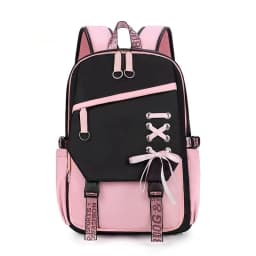 Teenagers Cute Schoolbag Shoulder Backpack Nylon Fabric Girls, Large Capacity Splash-Proof