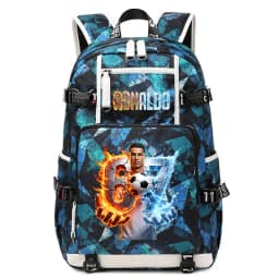 CR7 Ronaldo 67 Print Large Capacity Backpack for Students Teens Kids School Travel Daypack