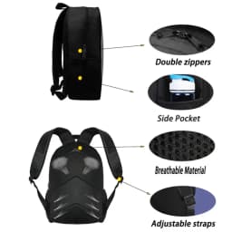 2Pcs Kids School Bag Set FORTNITE Cartoon, Lightweight & Durable Backpack and Pencil Bag with Front Pocket, Boys & Girls 5-10