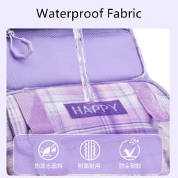 purple school bags for kids plaid book bag pink waterproof School backpacks for girls large capacity backpack with many pockets