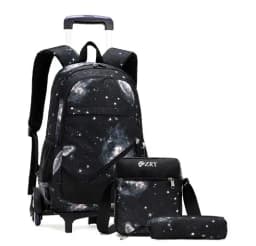Boys kids school wheeled backpack bag children school backpack on wheels teenager boys school trolley bag with wheels for boys