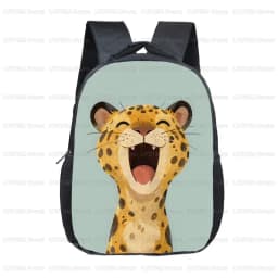 12 Inch Cute Gentleman Dog with Coffee Toddler Backpack for 2‑4 Years Old Kids School Bag Children Outdoor Travel Small Rucksack