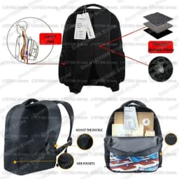 12 Inch Cute Gentleman Dog with Coffee Toddler Backpack for 2‑4 Years Old Kids School Bag Children Outdoor Travel Small Rucksack