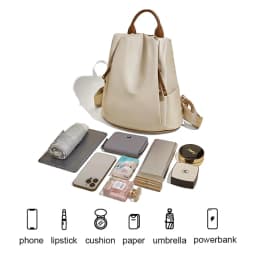 FOXER Fabric Backpack For Women 2026 Fashion Top-handle Girl's Shoulder Schoolbag Purses For College Students Gifts