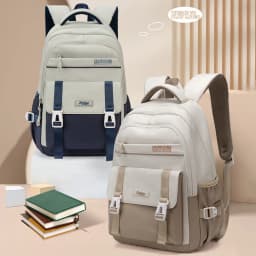 Large Capacity Backpack, 2025 New College Style Women's Casual Backpack, Waterproof Campus Backpack