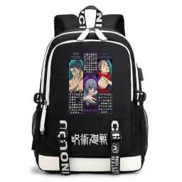 Jujutsu Kaisen Print Student Backpack Casual Anime Daypack for Boys Girls School Bag Lightweight