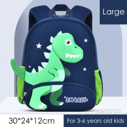 2024 New Kindergarten School Bags for Boys 3D Dinosaur Backpacks Kids Waterproof Neoprene Light Cute Mini Children Book Bag Girl
