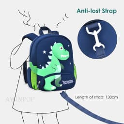 2024 New Kindergarten School Bags for Boys 3D Dinosaur Backpacks Kids Waterproof Neoprene Light Cute Mini Children Book Bag Girl