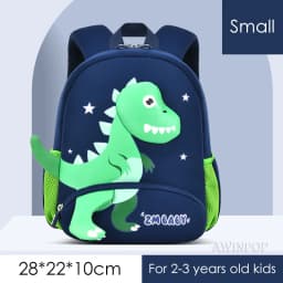 2024 New Kindergarten School Bags for Boys 3D Dinosaur Backpacks Kids Waterproof Neoprene Light Cute Mini Children Book Bag Girl