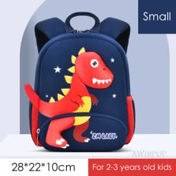 2024 New Kindergarten School Bags for Boys 3D Dinosaur Backpacks Kids Waterproof Neoprene Light Cute Mini Children Book Bag Girl