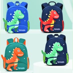 2024 New Kindergarten School Bags for Boys 3D Dinosaur Backpacks Kids Waterproof Neoprene Light Cute Mini Children Book Bag Girl