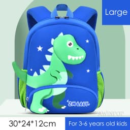 2024 New Kindergarten School Bags for Boys 3D Dinosaur Backpacks Kids Waterproof Neoprene Light Cute Mini Children Book Bag Girl