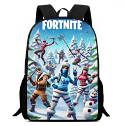 Large Capacity 15" Fortnite Cartoon Backpack, Unisex Boys & Girls Age 6-14 Printed Spacious Student School Bag
