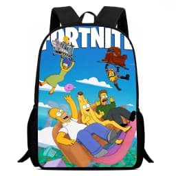 Large Capacity 15" Fortnite Cartoon Backpack, Unisex Boys & Girls Age 6-14 Printed Spacious Student School Bag