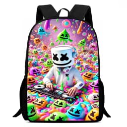 Large Capacity 15" Fortnite Cartoon Backpack, Unisex Boys & Girls Age 6-14 Printed Spacious Student School Bag