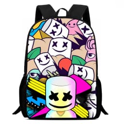 Large Capacity 15" Fortnite Cartoon Backpack, Unisex Boys & Girls Age 6-14 Printed Spacious Student School Bag